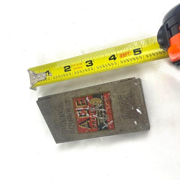 Ace Drill Index Vintage Huot St. Paul Metal Case With Assorted Drill Bits - Picture 8 of 8